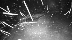 Modrá sjezdovka - dojezd k lanové dráze