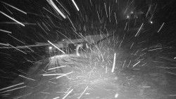 Modrá sjezdovka - dojezd k lanové dráze