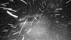 Modrá sjezdovka - dojezd k lanové dráze