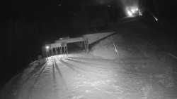 Modrá sjezdovka - dojezd k lanové dráze