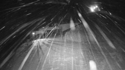 Modrá sjezdovka - dojezd k lanové dráze