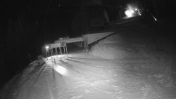 Modrá sjezdovka - dojezd k lanové dráze