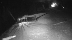 Modrá sjezdovka - dojezd k lanové dráze