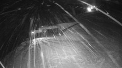 Modrá sjezdovka - dojezd k lanové dráze