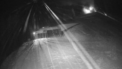 Modrá sjezdovka - dojezd k lanové dráze