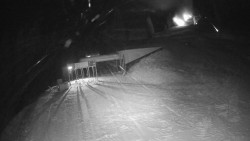 Modrá sjezdovka - dojezd k lanové dráze