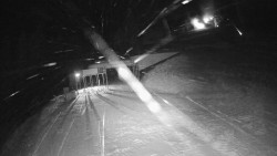 Modrá sjezdovka - dojezd k lanové dráze