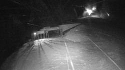 Modrá sjezdovka - dojezd k lanové dráze