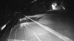 Modrá sjezdovka - dojezd k lanové dráze