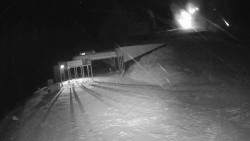 Modrá sjezdovka - dojezd k lanové dráze