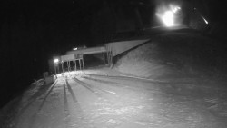 Modrá sjezdovka - dojezd k lanové dráze