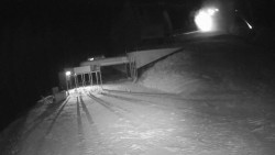 Modrá sjezdovka - dojezd k lanové dráze