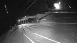 Modrá sjezdovka - dojezd k lanové dráze