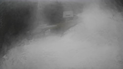 Modrá sjezdovka - dojezd k lanové dráze