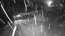 Modrá sjezdovka - dojezd k lanové dráze