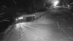 Modrá sjezdovka - dojezd k lanové dráze