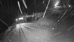 Modrá sjezdovka - dojezd k lanové dráze