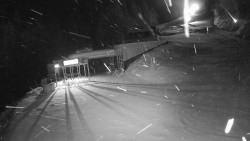 Modrá sjezdovka - dojezd k lanové dráze