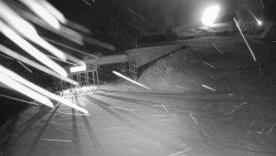 Modrá sjezdovka - dojezd k lanové dráze