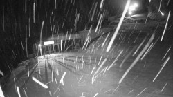 Modrá sjezdovka - dojezd k lanové dráze