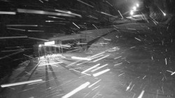 Modrá sjezdovka - dojezd k lanové dráze