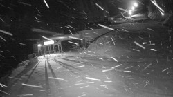 Modrá sjezdovka - dojezd k lanové dráze