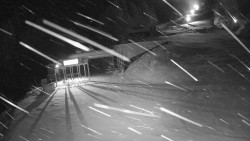 Modrá sjezdovka - dojezd k lanové dráze