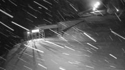 Modrá sjezdovka - dojezd k lanové dráze