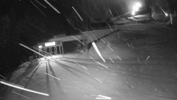 Modrá sjezdovka - dojezd k lanové dráze