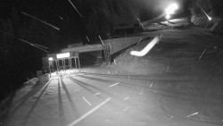 Modrá sjezdovka - dojezd k lanové dráze