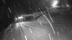 Modrá sjezdovka - dojezd k lanové dráze