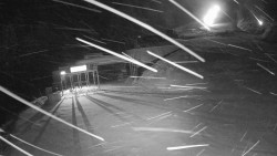 Modrá sjezdovka - dojezd k lanové dráze