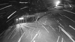 Modrá sjezdovka - dojezd k lanové dráze