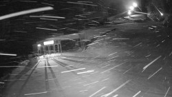 Modrá sjezdovka - dojezd k lanové dráze