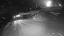 Modrá sjezdovka - dojezd k lanové dráze