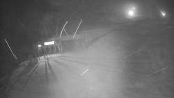 Modrá sjezdovka - dojezd k lanové dráze