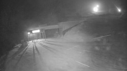 Modrá sjezdovka - dojezd k lanové dráze