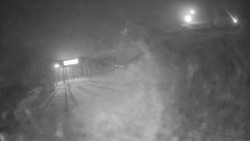 Modrá sjezdovka - dojezd k lanové dráze