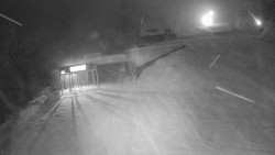 Modrá sjezdovka - dojezd k lanové dráze