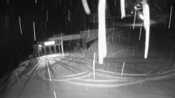 Modrá sjezdovka - dojezd k lanové dráze