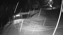 Modrá sjezdovka - dojezd k lanové dráze