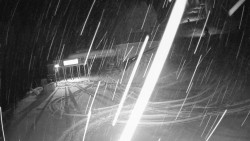 Modrá sjezdovka - dojezd k lanové dráze