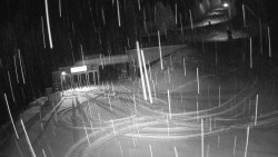 Modrá sjezdovka - dojezd k lanové dráze