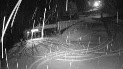 Modrá sjezdovka - dojezd k lanové dráze