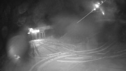 Modrá sjezdovka - dojezd k lanové dráze