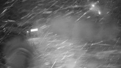 Modrá sjezdovka - dojezd k lanové dráze