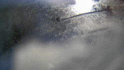 Modrá sjezdovka - dojezd k lanové dráze