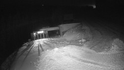 Modrá sjezdovka - dojezd k lanové dráze