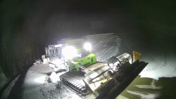 Modrá sjezdovka - dojezd k lanové dráze