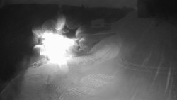 Modrá sjezdovka - dojezd k lanové dráze